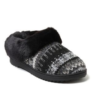 Dearfoams Women's Hannah Festive Knit Clog House Shoe Slipper